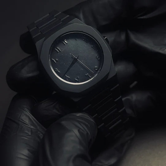 Black Arabic Aura Watch