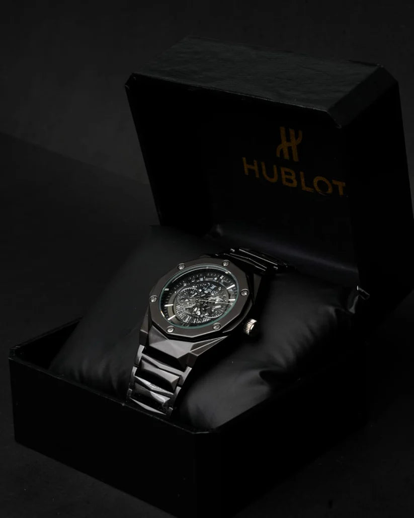 HUBLOT CHAIN BLACK