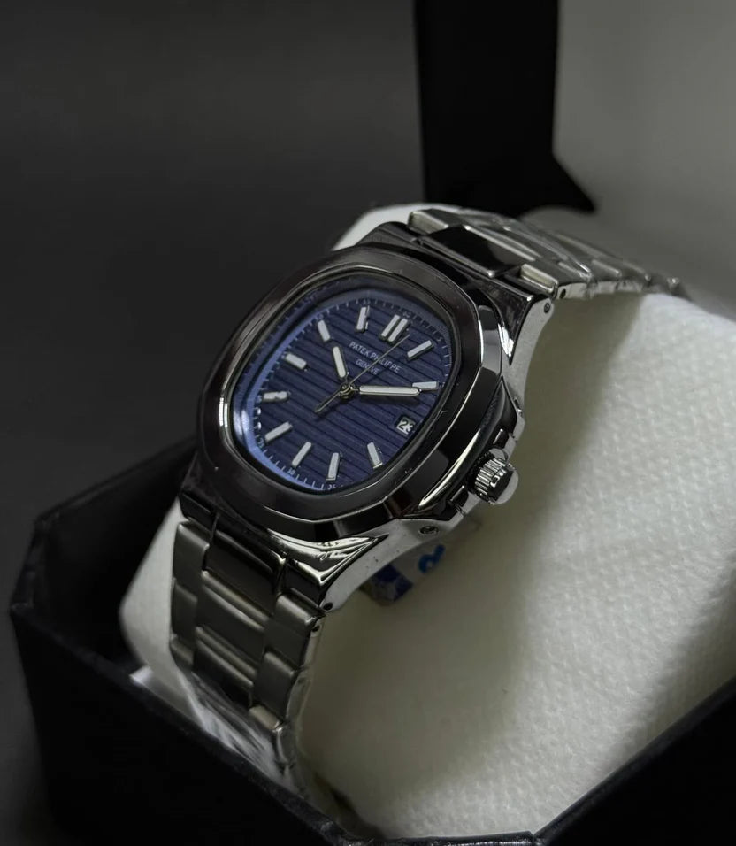 Patek Philippe Silver Classic - Blue Dial Automatic with Date