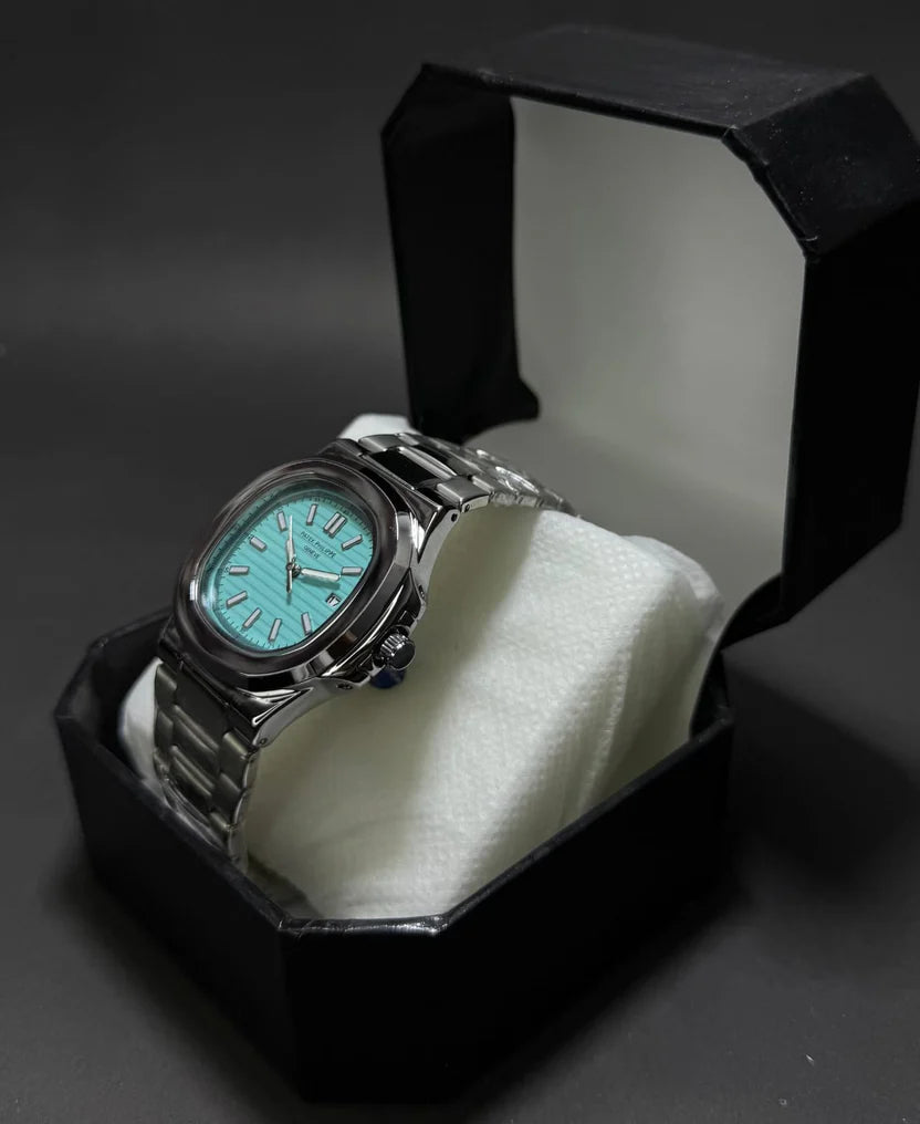 Patek Philippe Silver Classic - Feroza Dial Automatic with Date