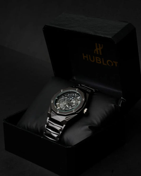 HUBLOT CHAIN BLACK